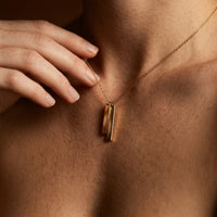 Double Bar Pendant Necklace