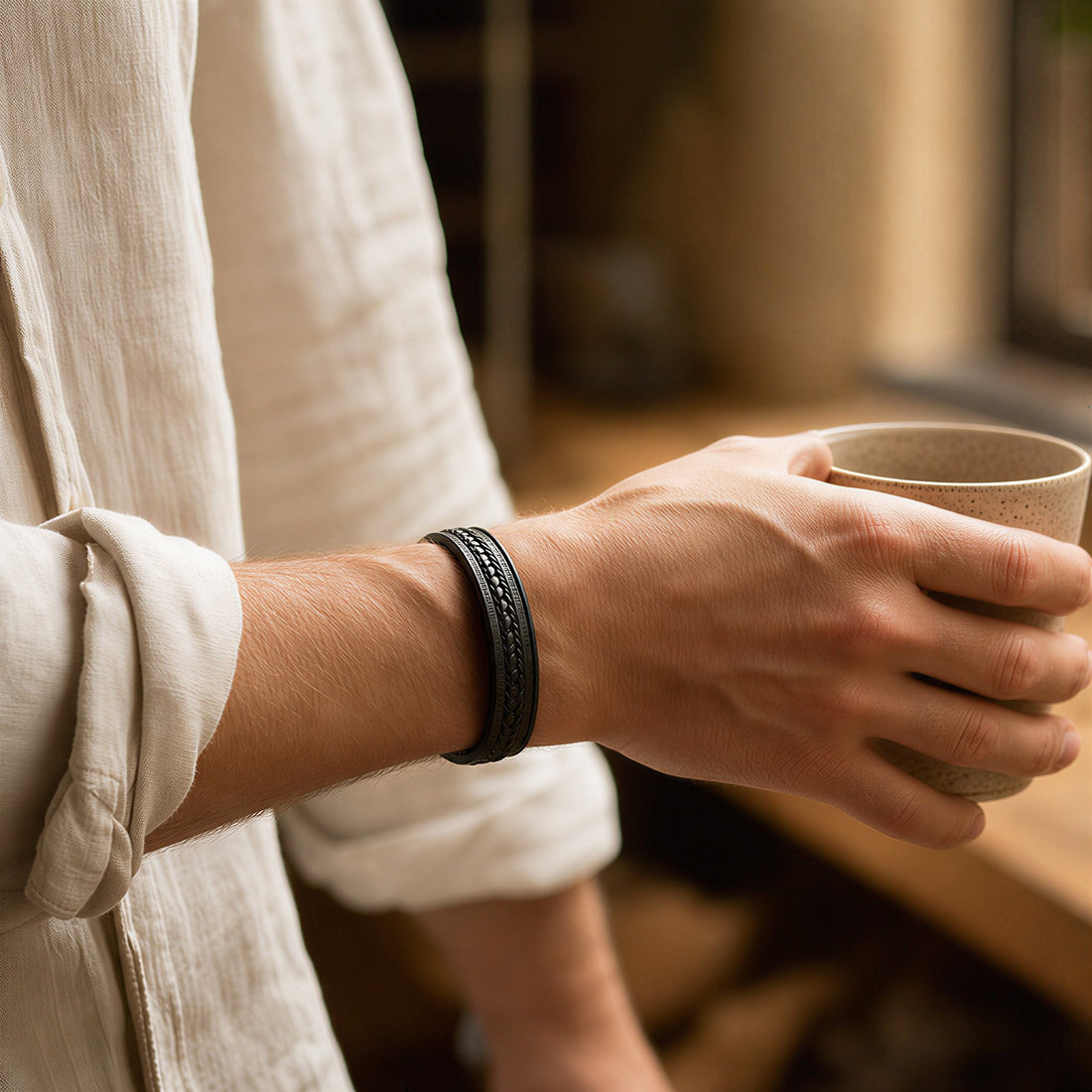 Braided Leather Bracelet