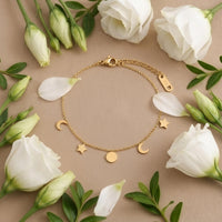 Star Moon Charm Bracelet