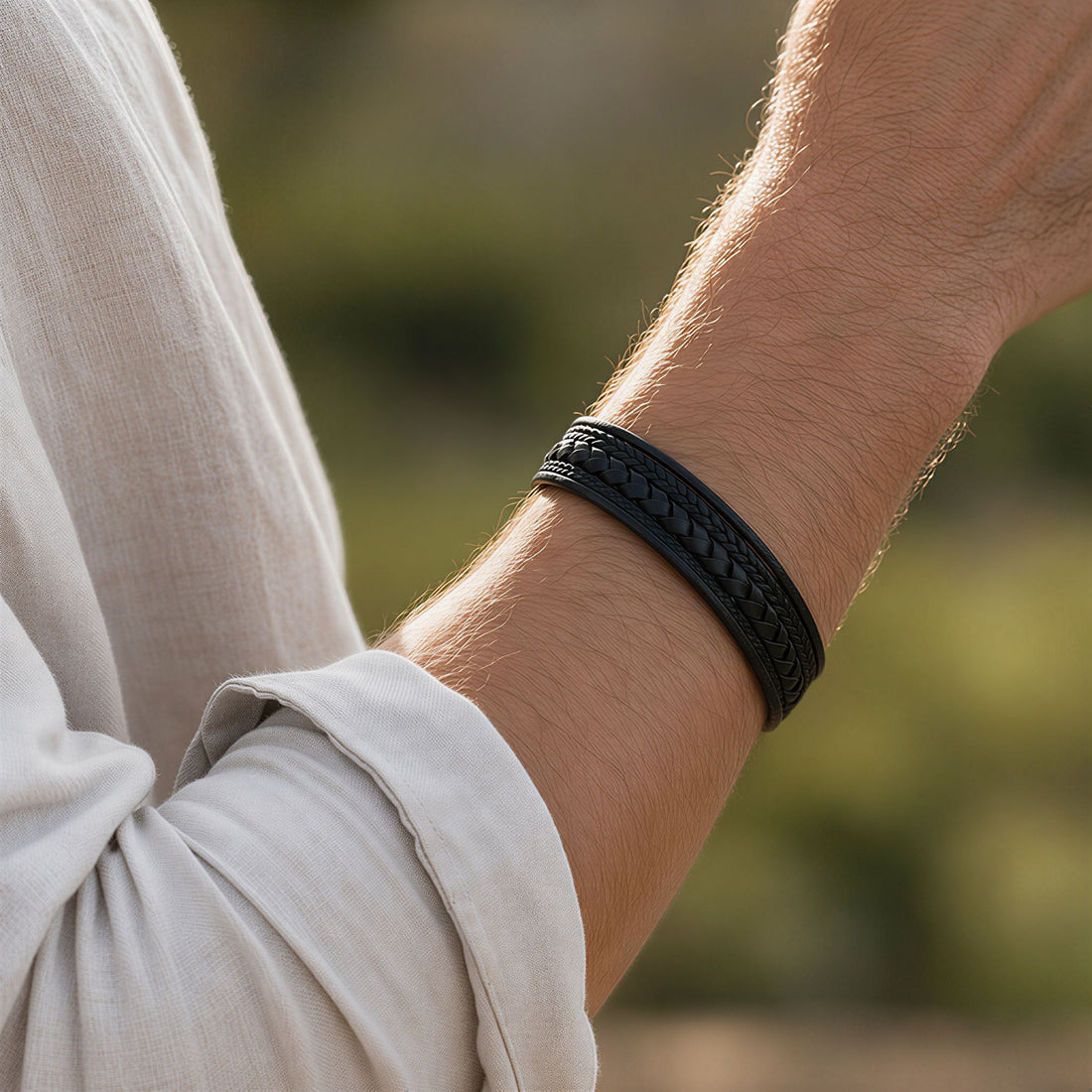 Braided Leather Bracelet