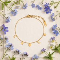 Star Moon Charm Bracelet