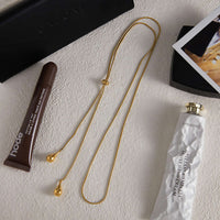 Droplet Lariat Necklace