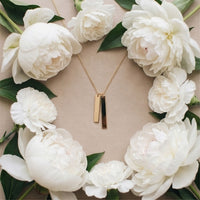 Double Bar Pendant Necklace