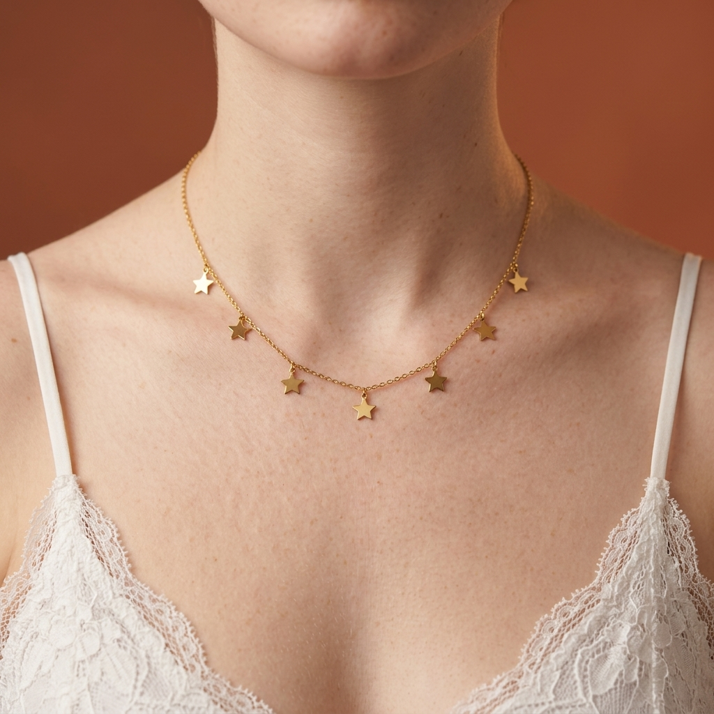 Multi Star Charm Necklace