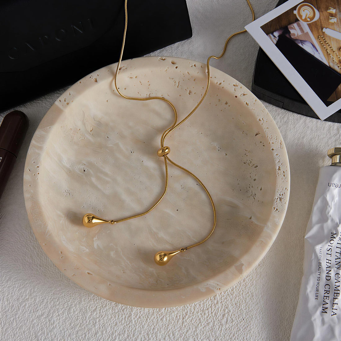 Droplet Lariat Necklace