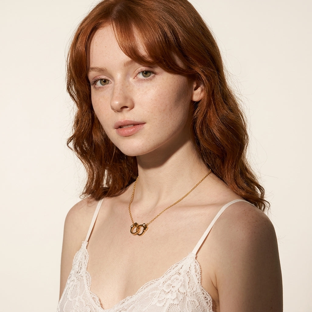 Handcuff Interlocking Necklace