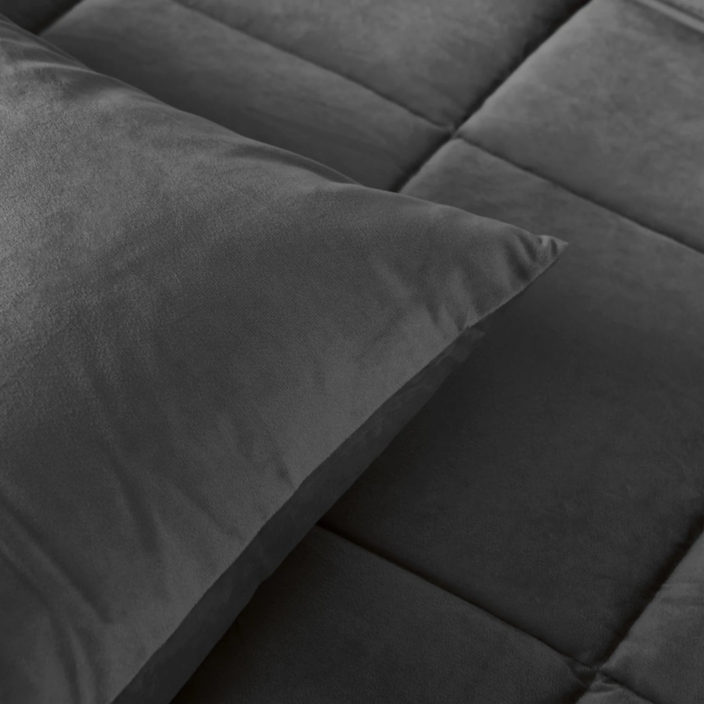 Lazy Velvet Bettdecke Anthrazit