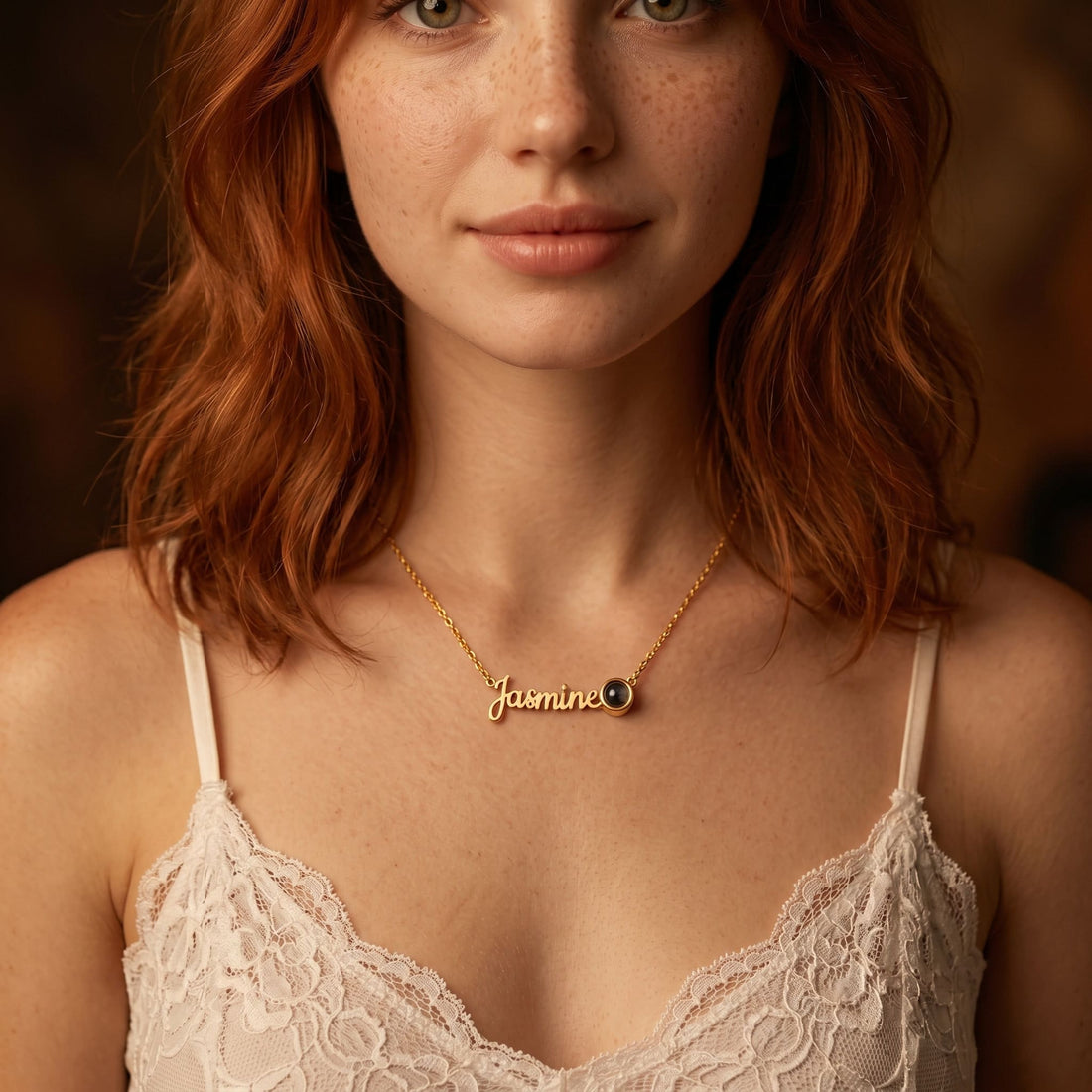 Name Necklace with Photo Projection