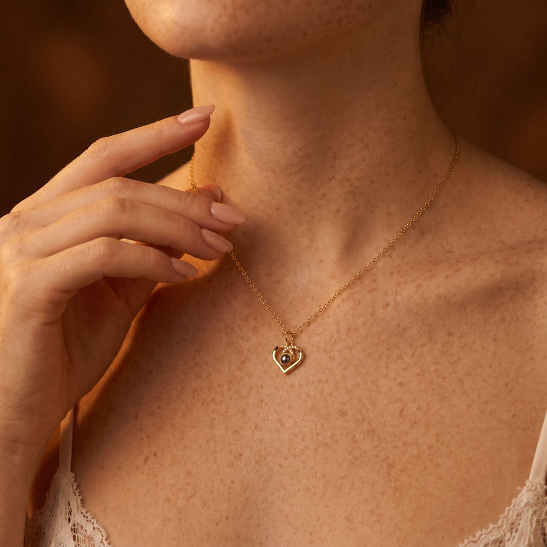Photo Heart Necklace