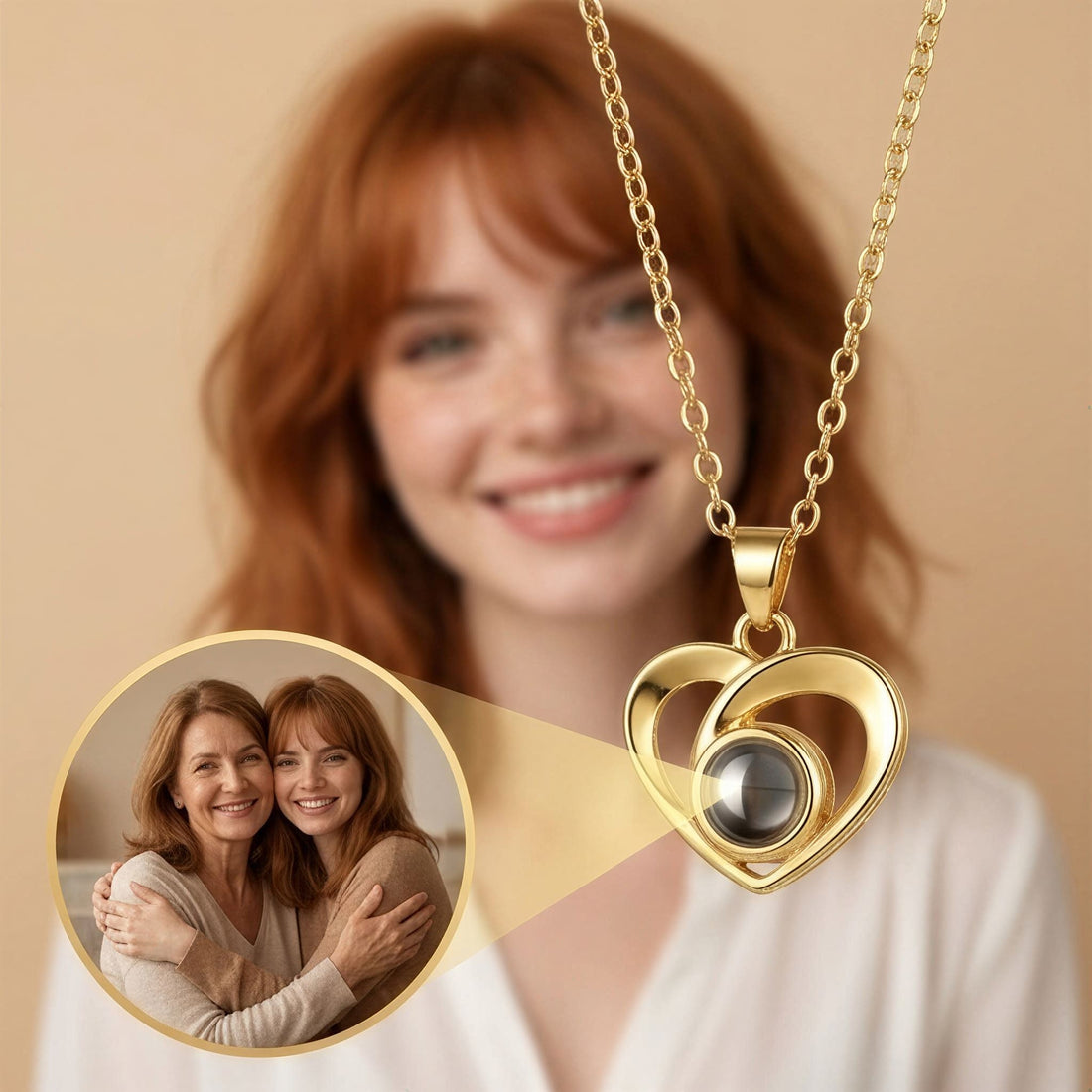 Heart Projection Necklace