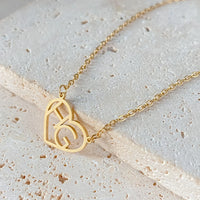 Heart Initial Necklace