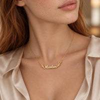 Antler Name Necklace