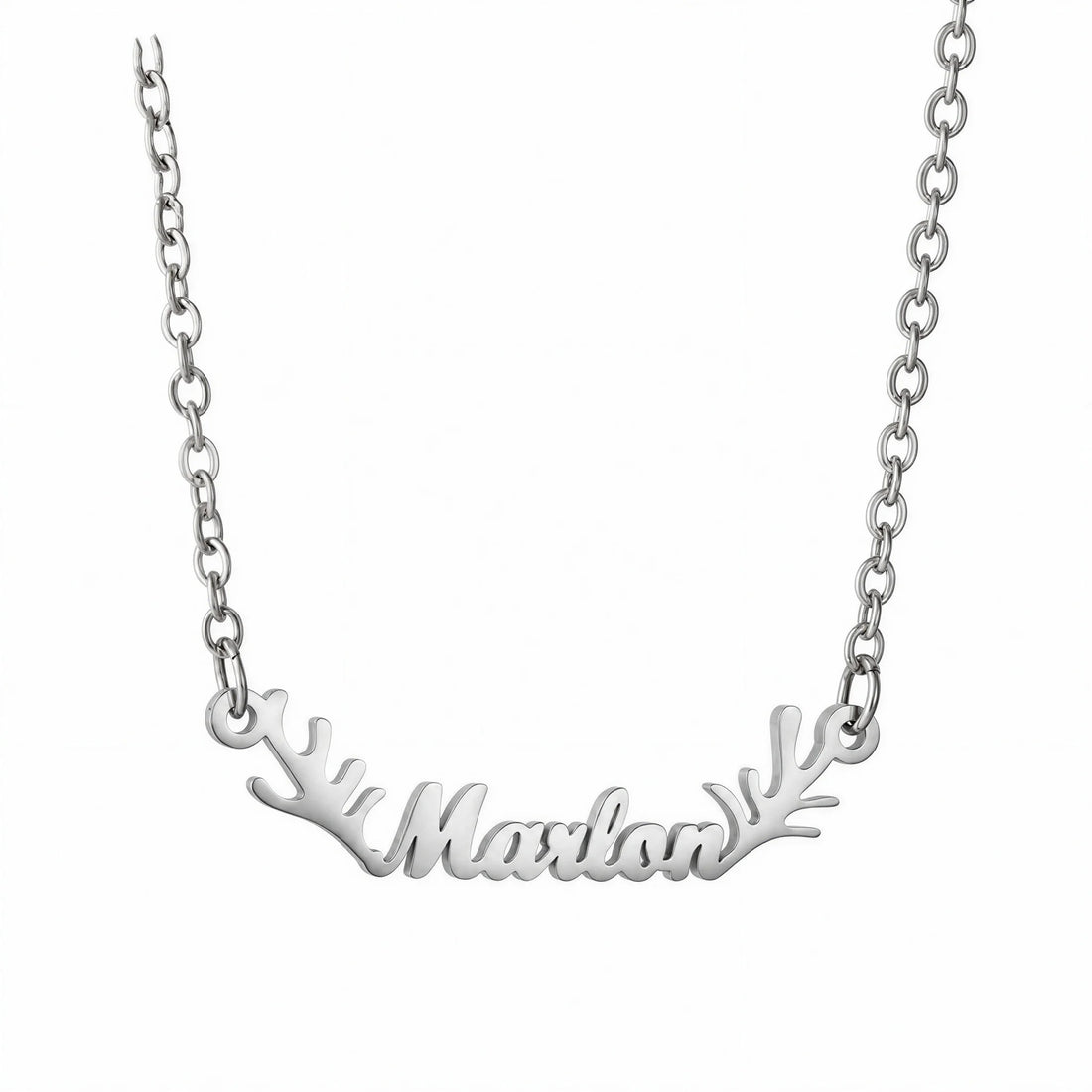 Antler Name Necklace