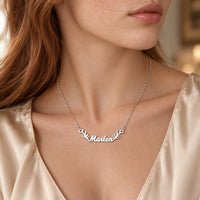 Antler Name Necklace