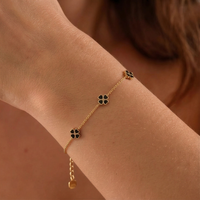 Black Clover Heart Bracelet