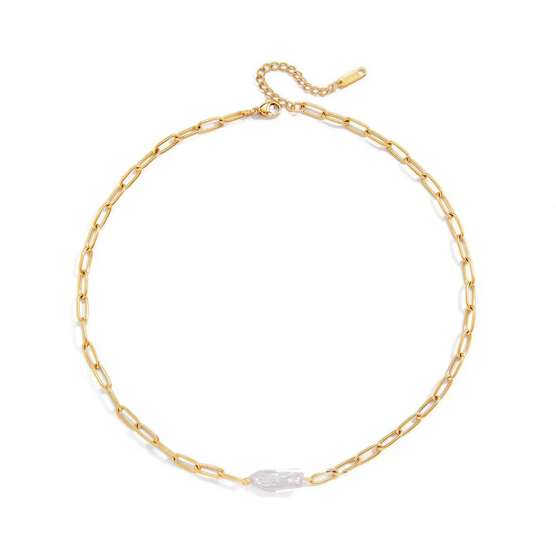 Baroque Pearl Chain Necklace