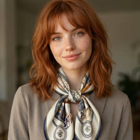 Boutique Print Silk Scarf