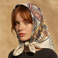 Boutique Print Silk Scarf