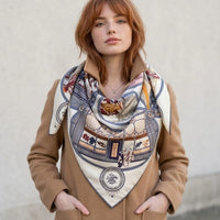 Boutique Print Silk Scarf