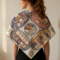 Boutique Print Silk Scarf