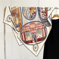 Boutique Print Silk Scarf