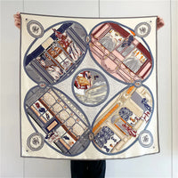 Boutique Print Silk Scarf
