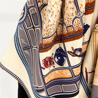 Boutique Print Silk Scarf