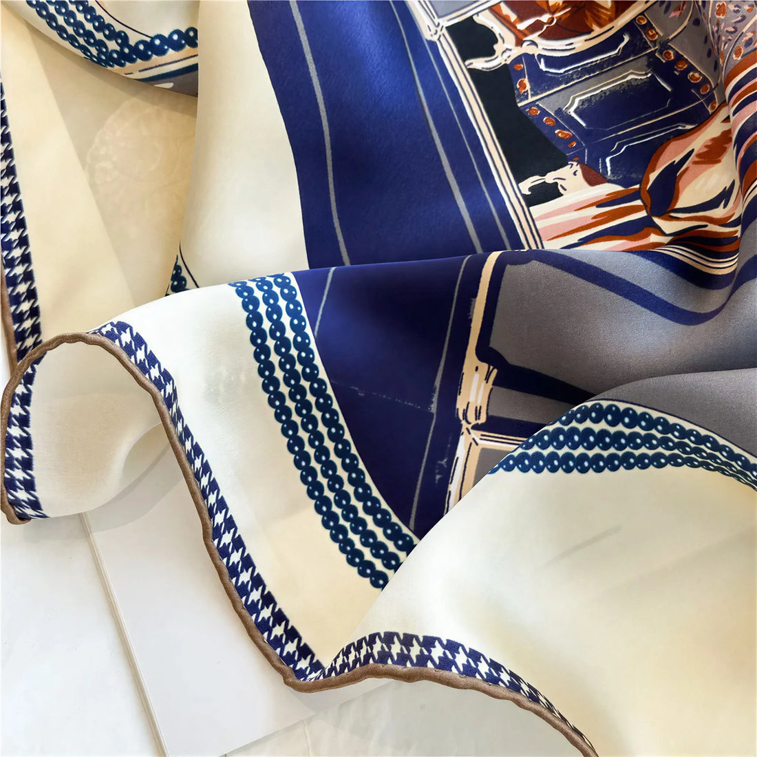 Boutique Print Silk Scarf