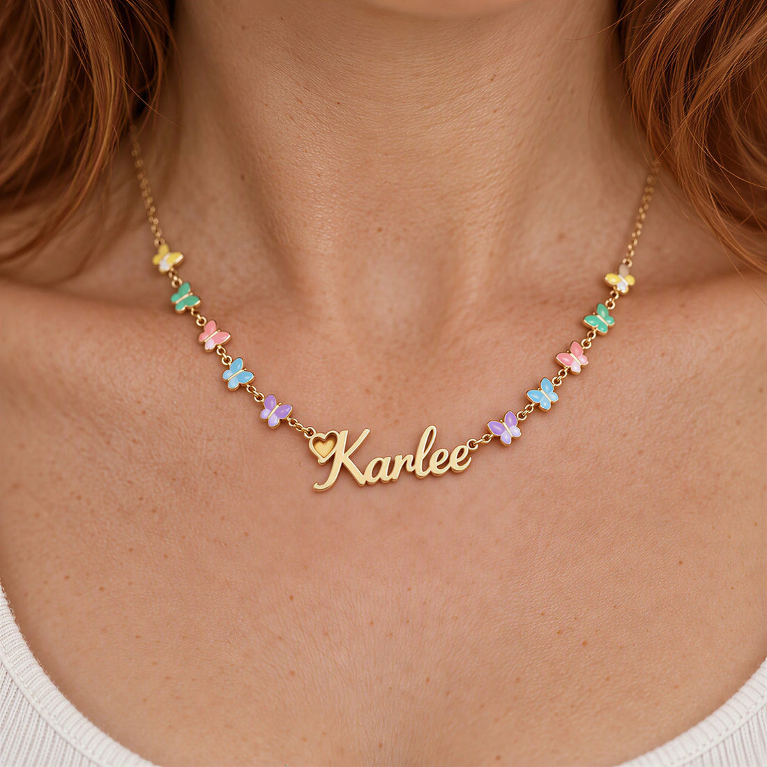 Butterfly Name Necklace