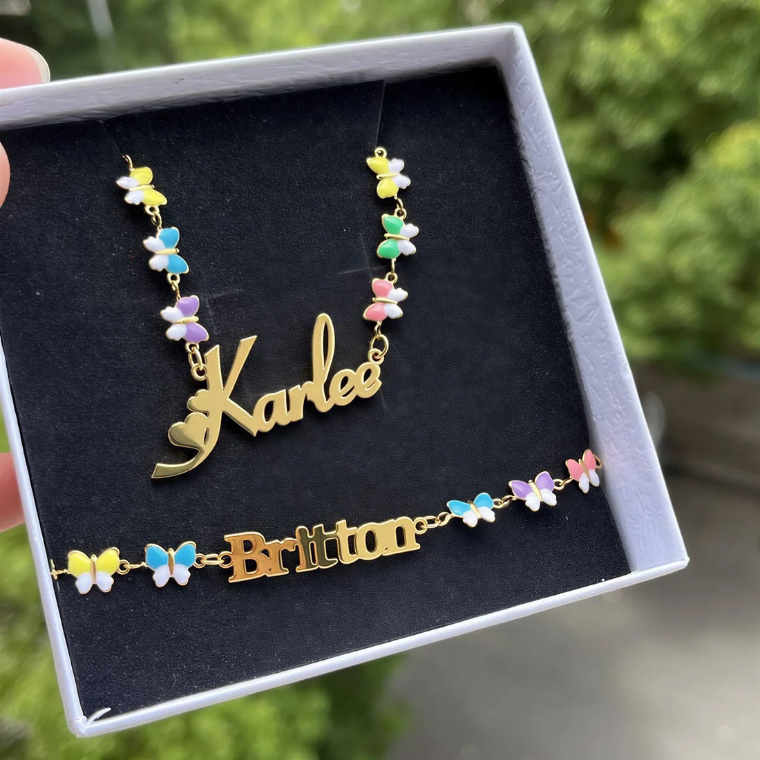Butterfly Name Necklace