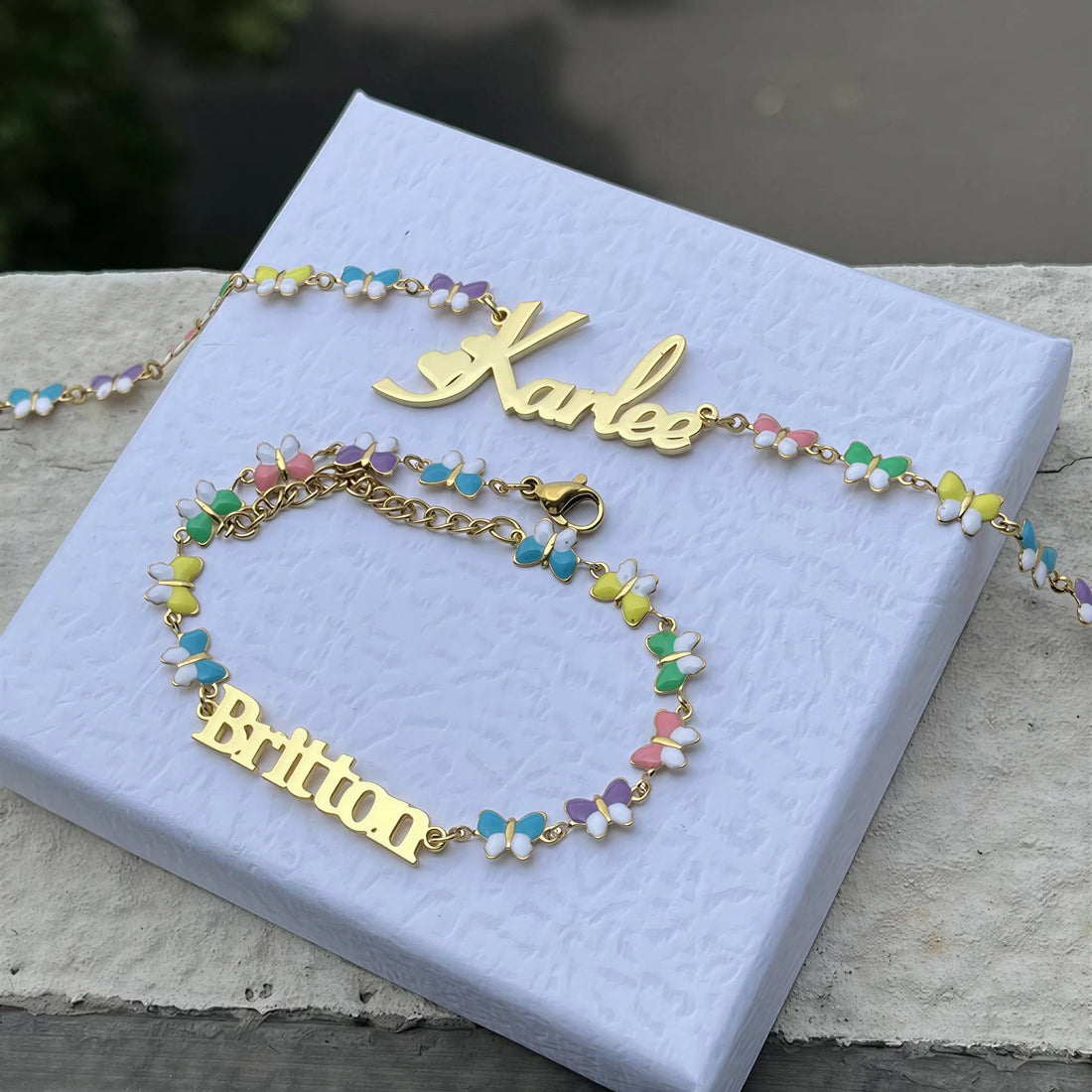 Butterfly Name Necklace