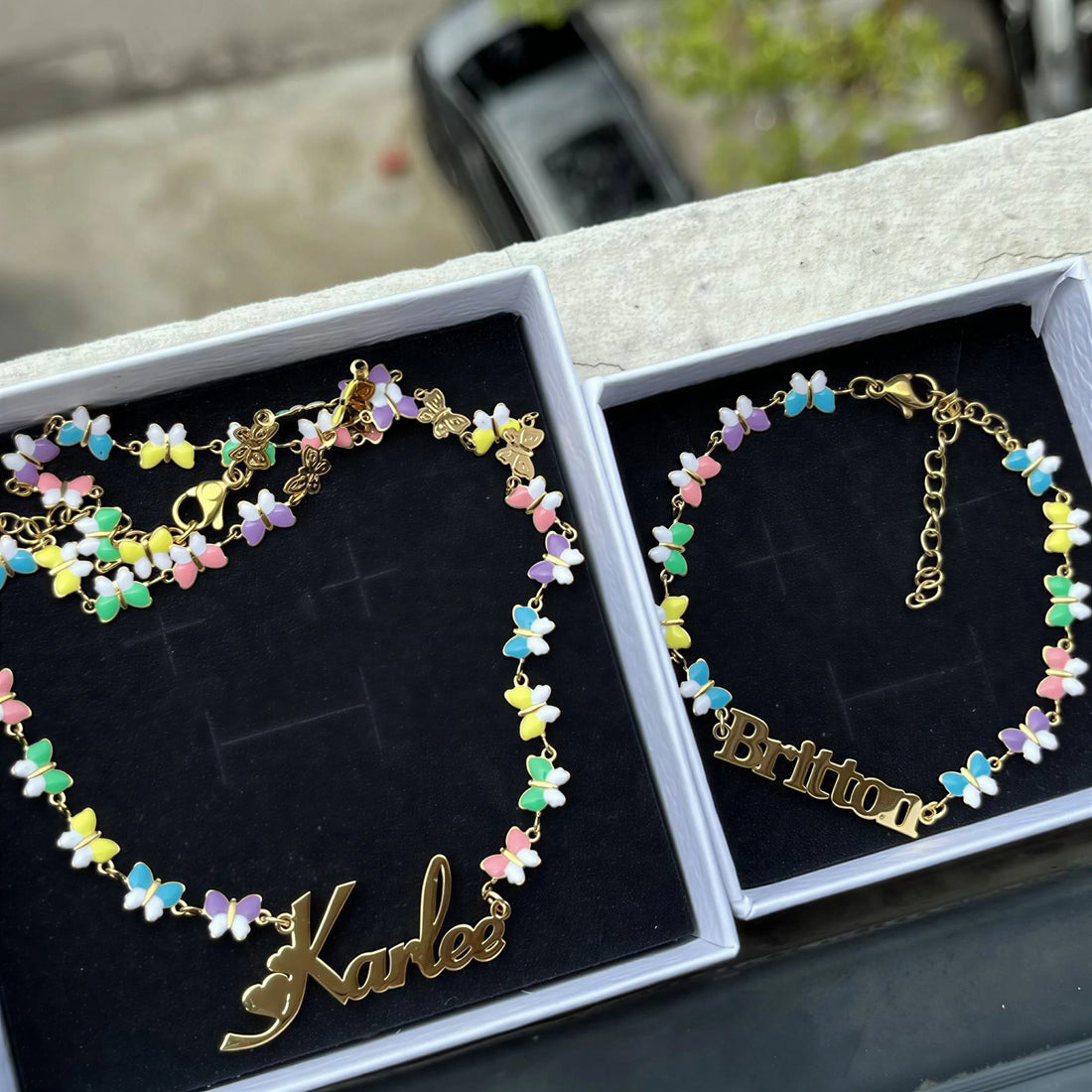 Butterfly Name Necklace