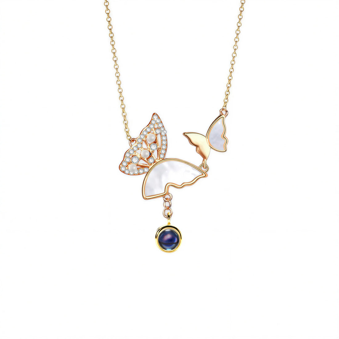 Butterfly Photo Necklace