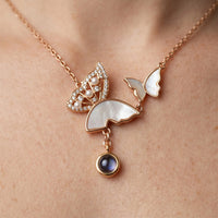 Butterfly Photo Necklace