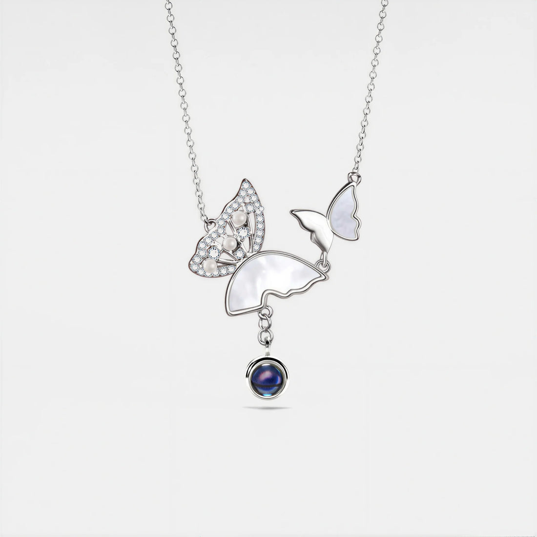 Butterfly Photo Necklace