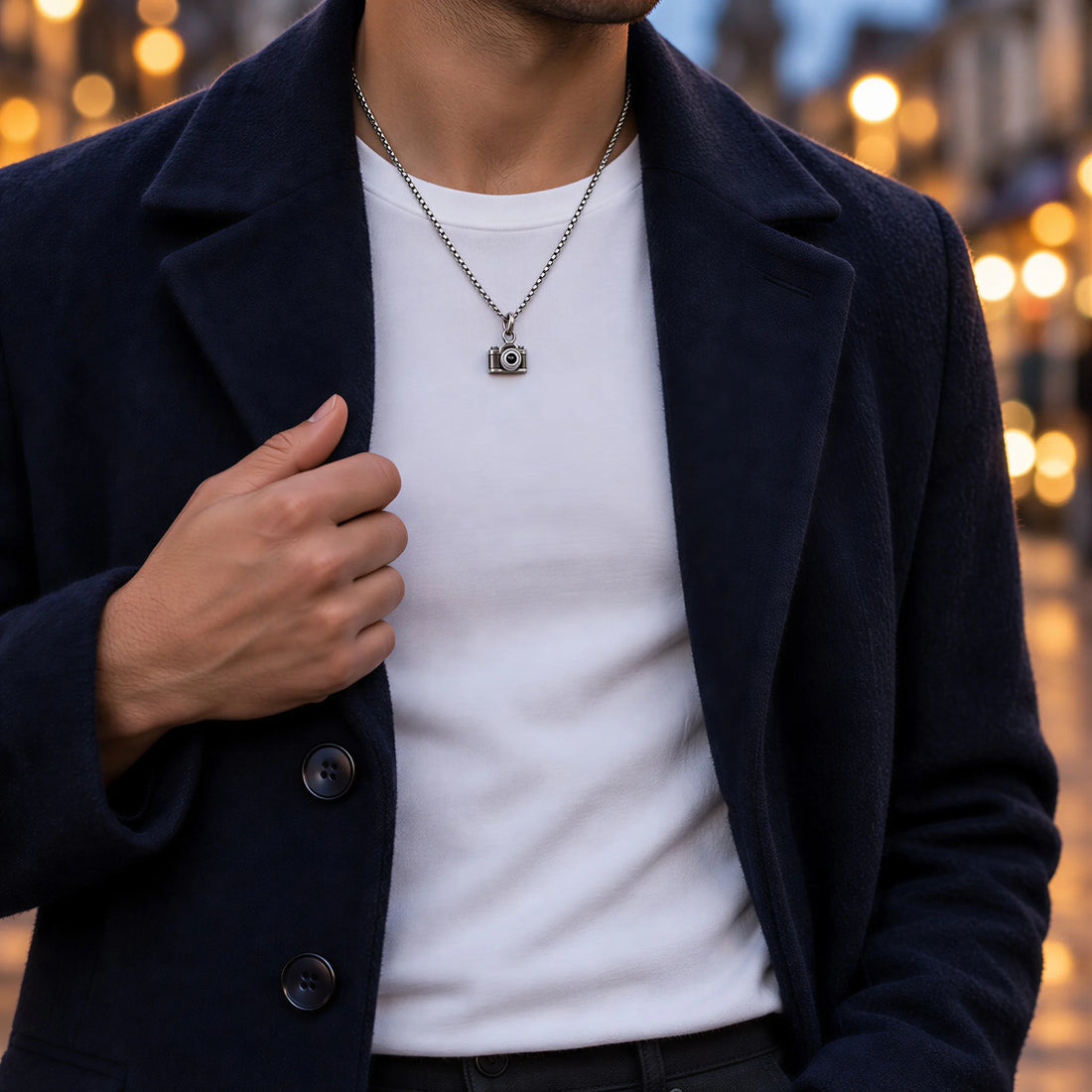 Camera Photo Projection Necklace