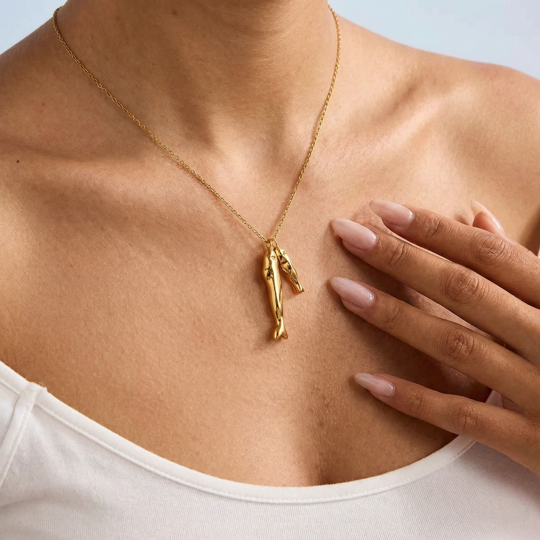 Minimalist Fish Necklace