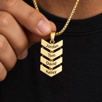 Chevron Name Necklace