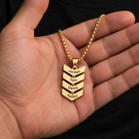 Chevron Name Necklace
