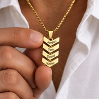 Chevron Name Necklace
