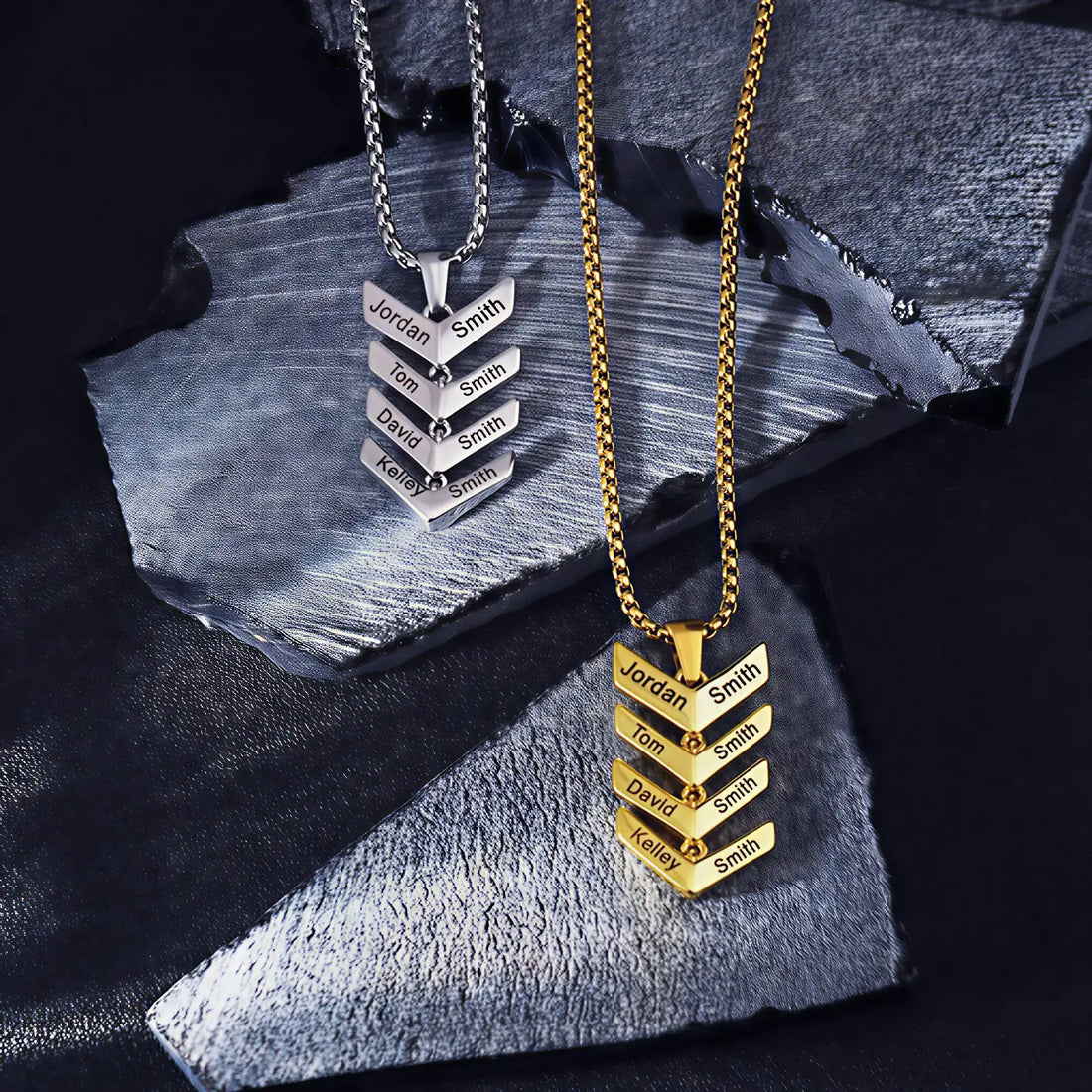 Chevron Name Necklace