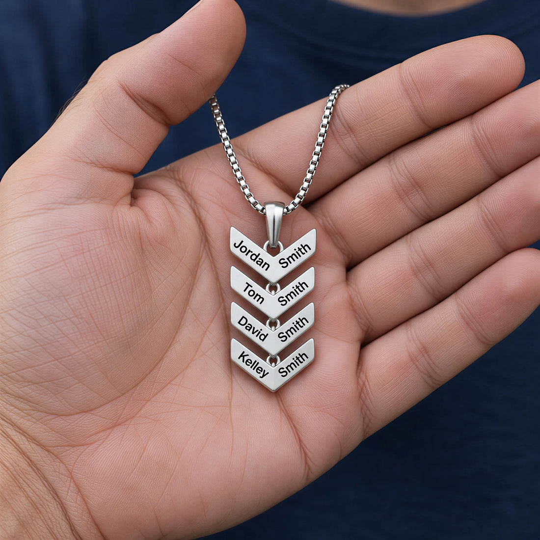 Chevron Name Necklace