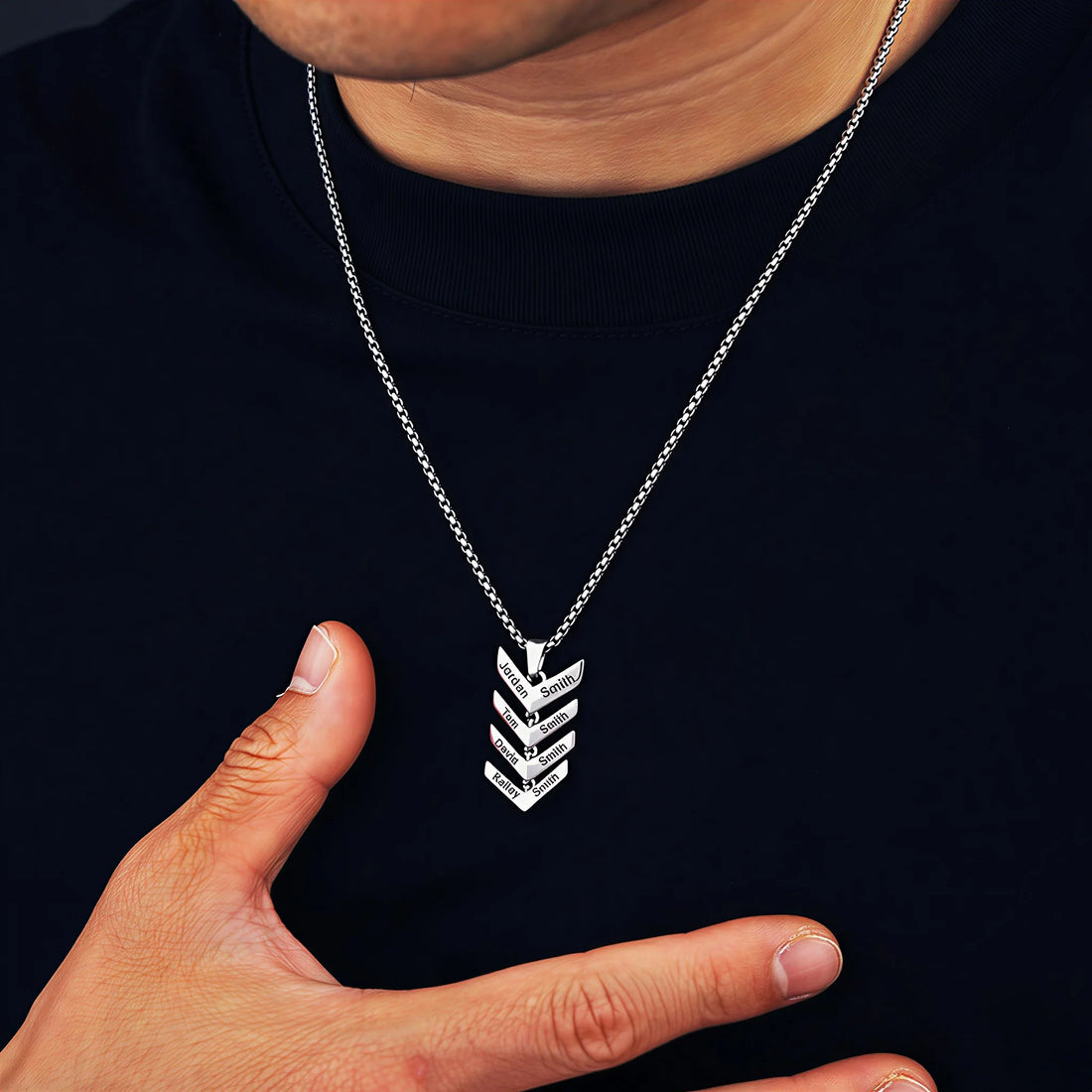 Chevron Name Necklace