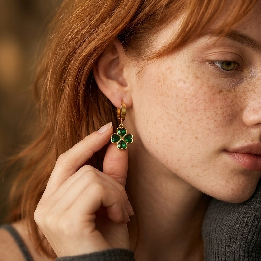 Four Leaf Clover Earrings