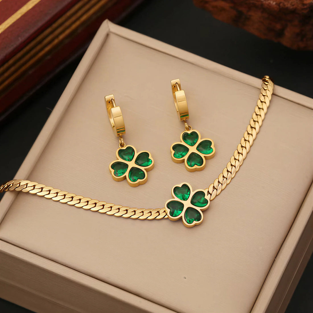 Four Leaf Clover Earrings