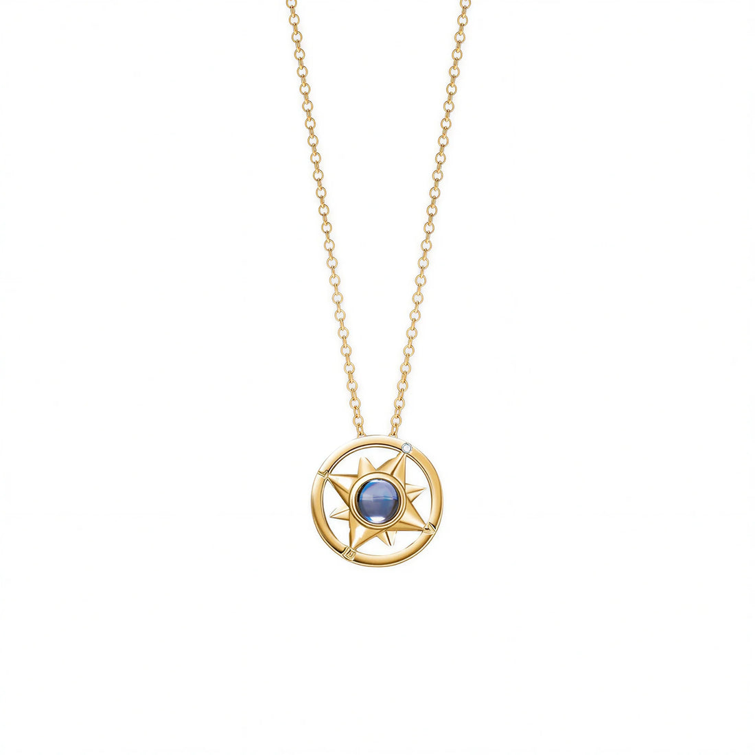 Compass Photo Necklace