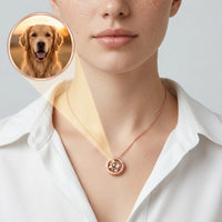 Compass Photo Necklace