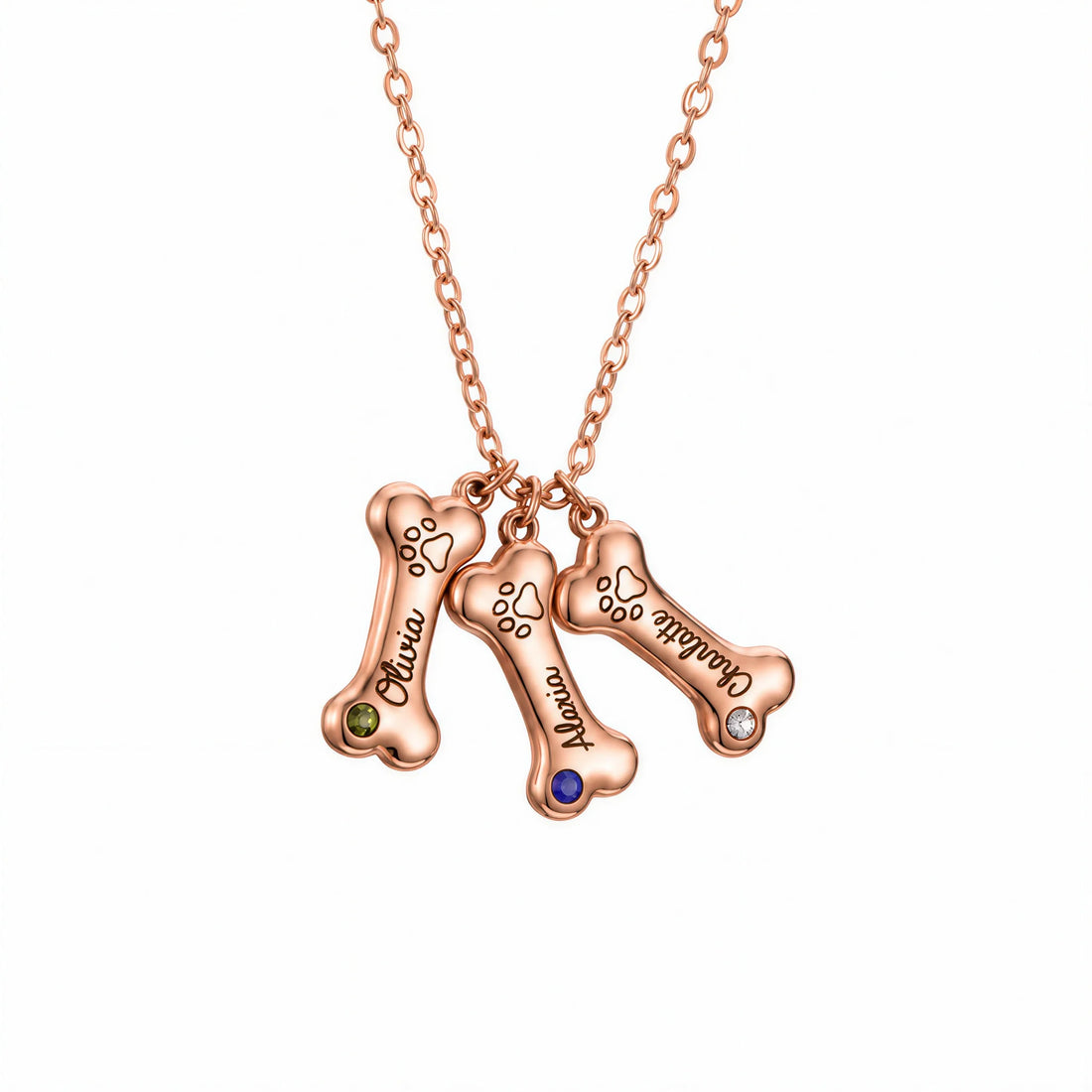 Dog Bone Name Necklace
