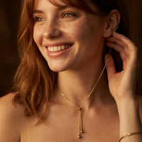 Droplet Y Necklace