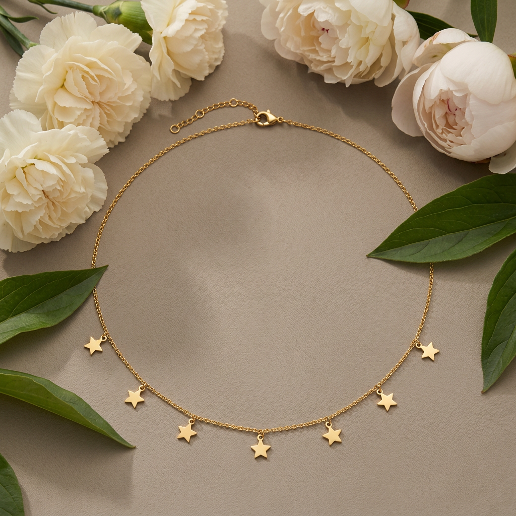 Multi Star Charm Necklace